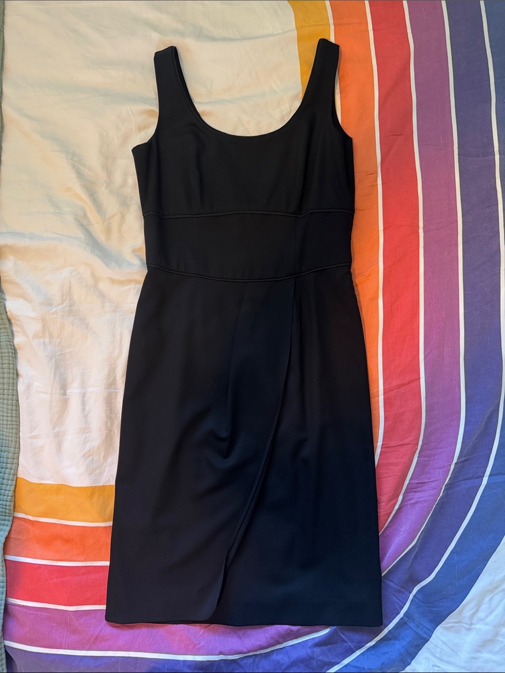 Armani Women's Black Scoop Neck Sheath Dress